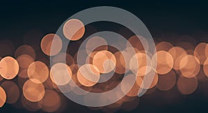 Golden Bokeh Lights photo