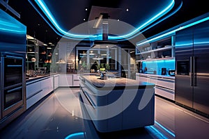 Futuristic Smart Kitchen photo