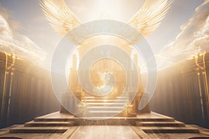 Golden gates of heaven - The Gateway to Eternity. Heaven's Invitation: Beyond the Pearly Gates