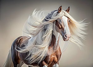 A Stunning Gypsy Vanner Horse Elegance and Power in a Modern Minimalist Design photo