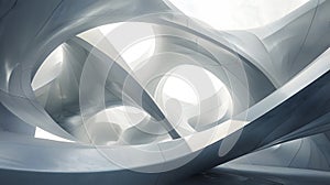 Abstract Architectural Forms Twist and Blend in Unique 4D Perspective photo