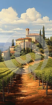 A Captivating Journey Through Vineyards: Italian Renaissance Revival