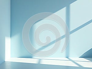 Light Blue Minimalist Product Presentation Background Modern Clean Design for Professional Product Showcase photo