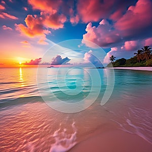 Captivating Morning Sunrise and Peaceful Sunset on Koh Samui Island, Thailand - A Stunning Seascape of Beauty