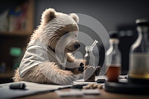 Scientific Bear An Artistic and AwardWinning Pet Photography Masterpiece from Canon EOS 5D Mark photo