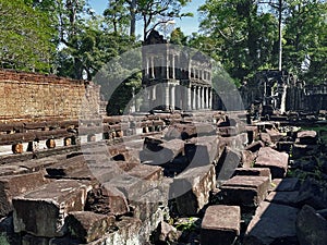 Captivating Prasat Preah Khan Architecture in Angkor Wat, Siem Reap, Cambodia