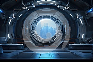 A captivating sci-fi fi fi fi fi fi fi fi fi fi fi fi fi image that portrays a mesmerizing futuristic scene, Space-age tech