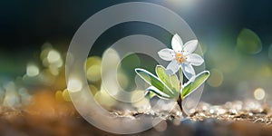 Captivating star of bethleme Flower on Beautiful Blurred Background