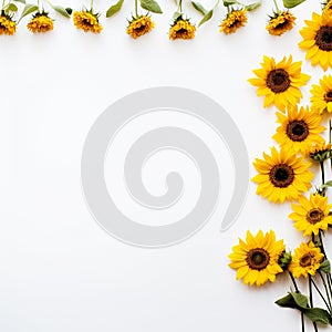 Captivating Sunflower Edges Fresh Canvas
