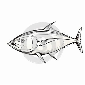 Captivating Tuna Fish Art: Tonga-inspired Solapunk Illustrations
