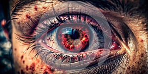 Early Stages of Pink Eye Urban Exploration Photography Capturing the Progression of Conjunctivitis photo