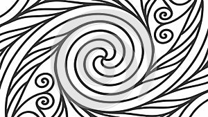 Hypnotic Swirl Pattern Vector Background, Abstract and Dynamic Design, vector design Generative AI