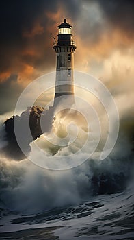 Captivating Visions: The Majestic Lighthouse and its Enchanting photo