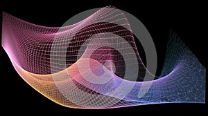 Time-Space Distortion: Abstract Visualization of Spacetime Continuum Curvature. Generative AI