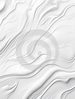 A Captivating White Wavy Pattern in Design.Computer digital drawing.