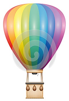 Captive Balloon Rainbow Colored