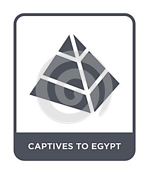 captives to egypt icon in trendy design style. captives to egypt icon isolated on white background. captives to egypt vector icon