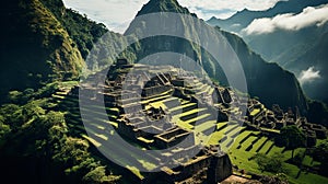 Majestic Machu Picchu: Ancient Ruins in Peru photo