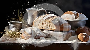 Capture dynamic splashes of food in flying Asian food photography. Flying strawberry & banana chunks as the main subject