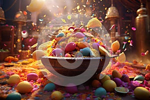 Capture the essence of Holi feasting with a