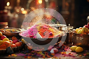 Capture the essence of Holi feasting with a