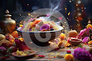 Capture the essence of Holi feasting with a