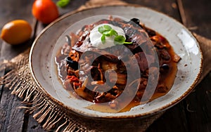 Capture the essence of Pabellon Criollo in a mouthwatering food photography shot photo
