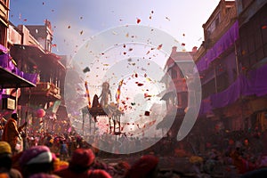 Capture the excitement of Holi processions with