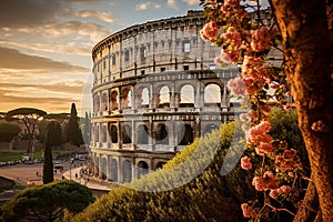 Ancient Grandeur: Colosseum in Rome, Italy