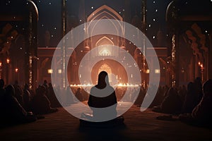 Capture the tranquility of latenight prayers and