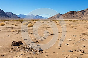 Captured the mesmerizing trail of boot prints stretching into the distance on a scenic road