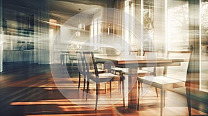 captures blurred home design interior