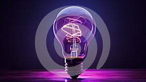 captures lightbulb purple