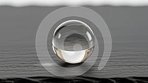 Captures the simplicity and elegance of the glass material and its