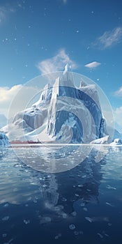 Capturing The Beauty Of An Ice Island: Unreal Engine Rendered Photography
