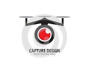 Capturing Camera photography icon logo design vector template