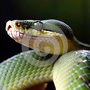 Capturing the Intensity of the Eyelash Viper's Expression