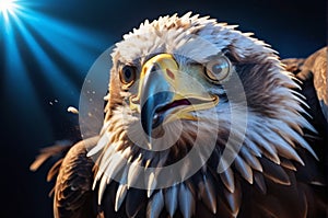 Capturing the Majesty: Extreme Eagle Photography with Dramatic Lights and High Detail