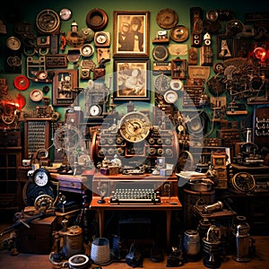 Capturing the Nostalgia and Allure of Vintage Technology and Antiques