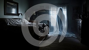 Capturing Suburban Ennui A Haunting Encounter With A Misty Ghost photo