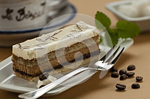 Capuccino cake photo