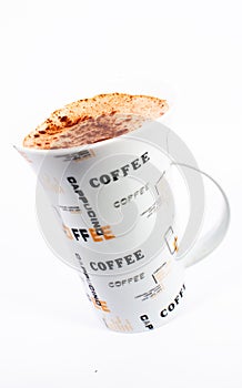 Capuccino Cup in White Background 2