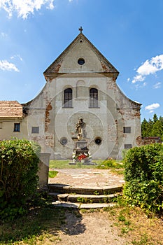 Capuchin church and monastery in Olesko, Ukraine