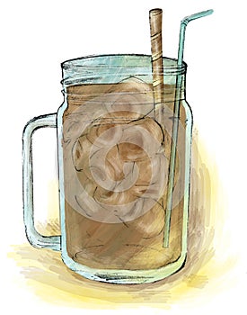 The capuchino coffee