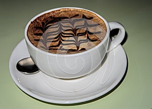 Capuchino coffee cup photo