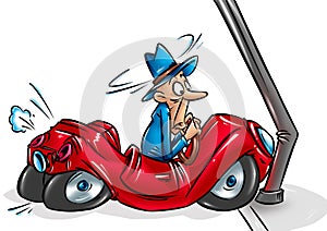 Car accident cartoon