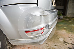 Car accident concept - Taillight accident car