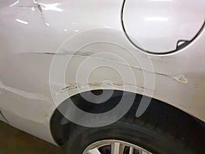 Car accident damage photo