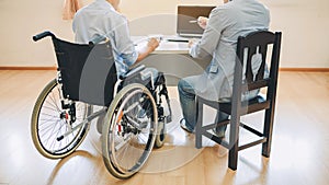 After car accident and rehabilitation, disabled people can return to work and get job again.The company which employing disabiliti