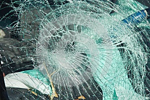 Car Accident Windshield Shatter